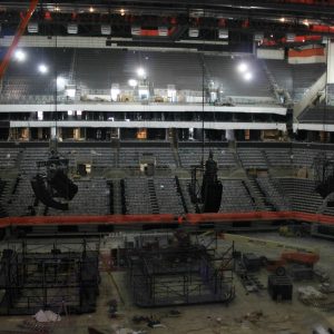 Polar Focus custom loudspeaker rigging products for EAW speakers at Barclays Center