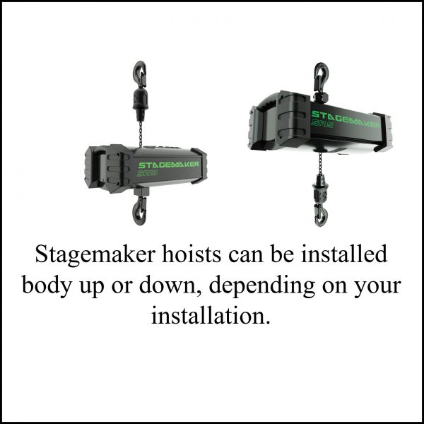 Polar Focus is a distributor of Stagemaker Hoists for line array rigging