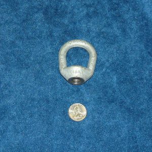 1/2 inch coarse thread tapped forged galvanized eye nut
