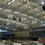 Polar Focus rigging for Bose Roommatch at Virginia Military Institute