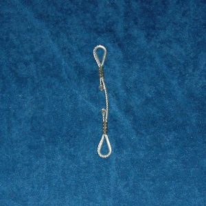 Wire rope assembly for loudspeaker rigging
